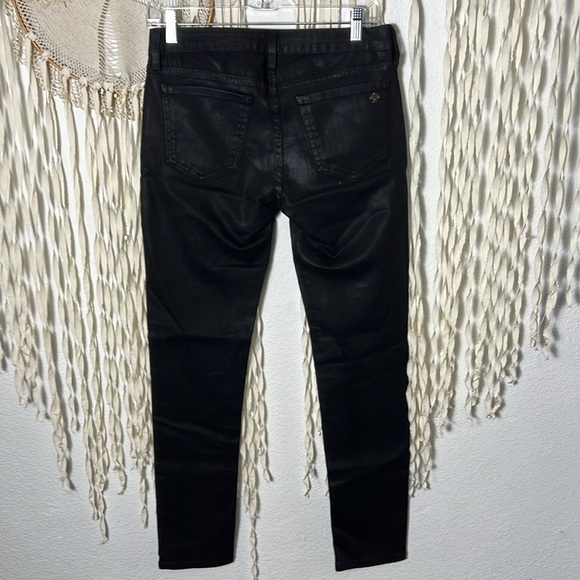 Kate Spade | Broome Street Black Waxed Denim Size 27 - Picture 6 of 10